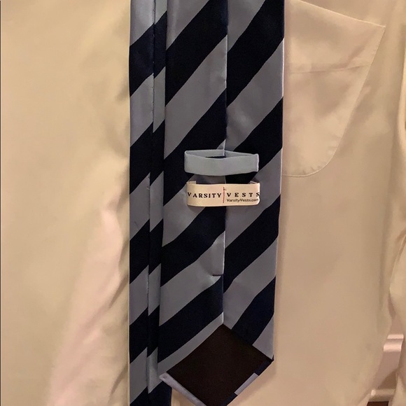 Varsity Vests light blue and navy tie - Picture 2 of 2